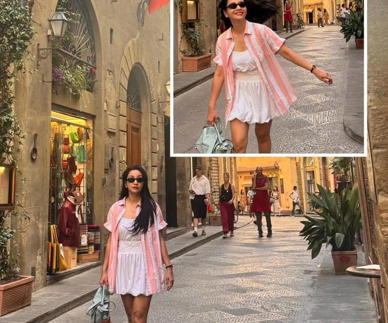 Liburan Ke Italia, Hesti Purwadinata Tampil Memikat Di Florence